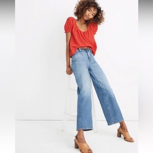 Madewell The Perfect Vintage Wide Leg Jean Front Pocket Edition Emmet Size 26